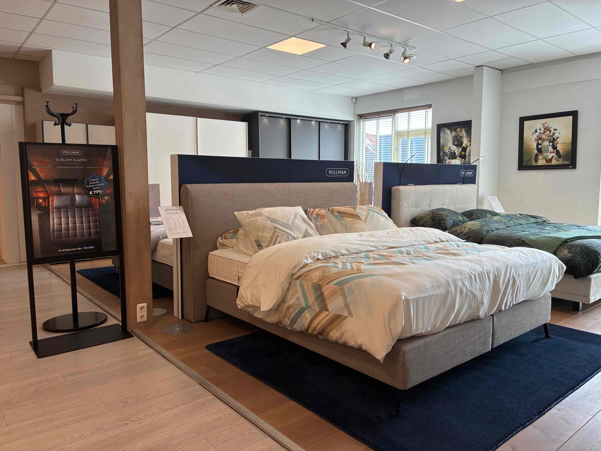 Showroom Boxspringspecialist van der Horst Waddinxveen