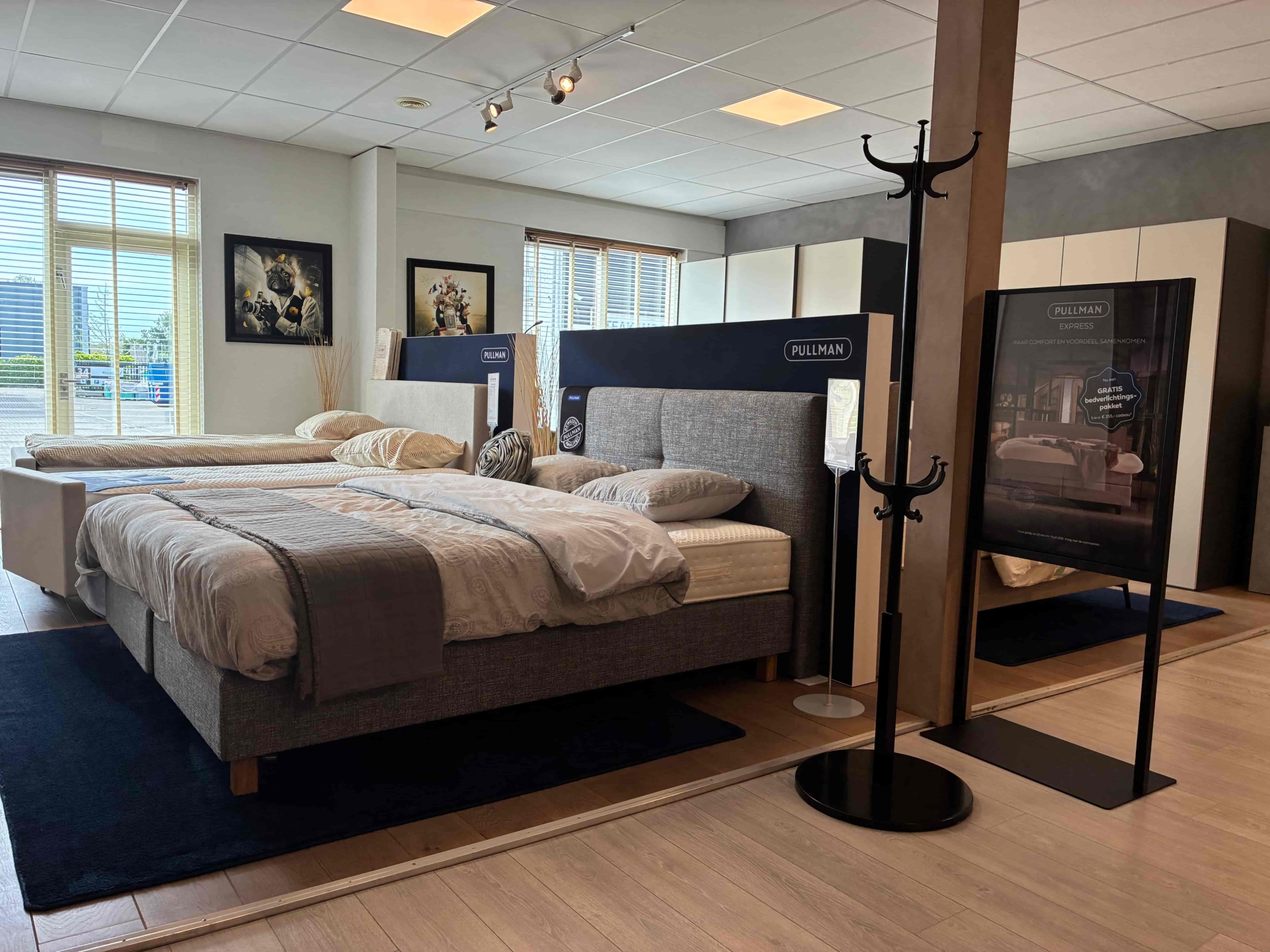 Showroom Boxspringspecialist van der Horst Waddinxveen