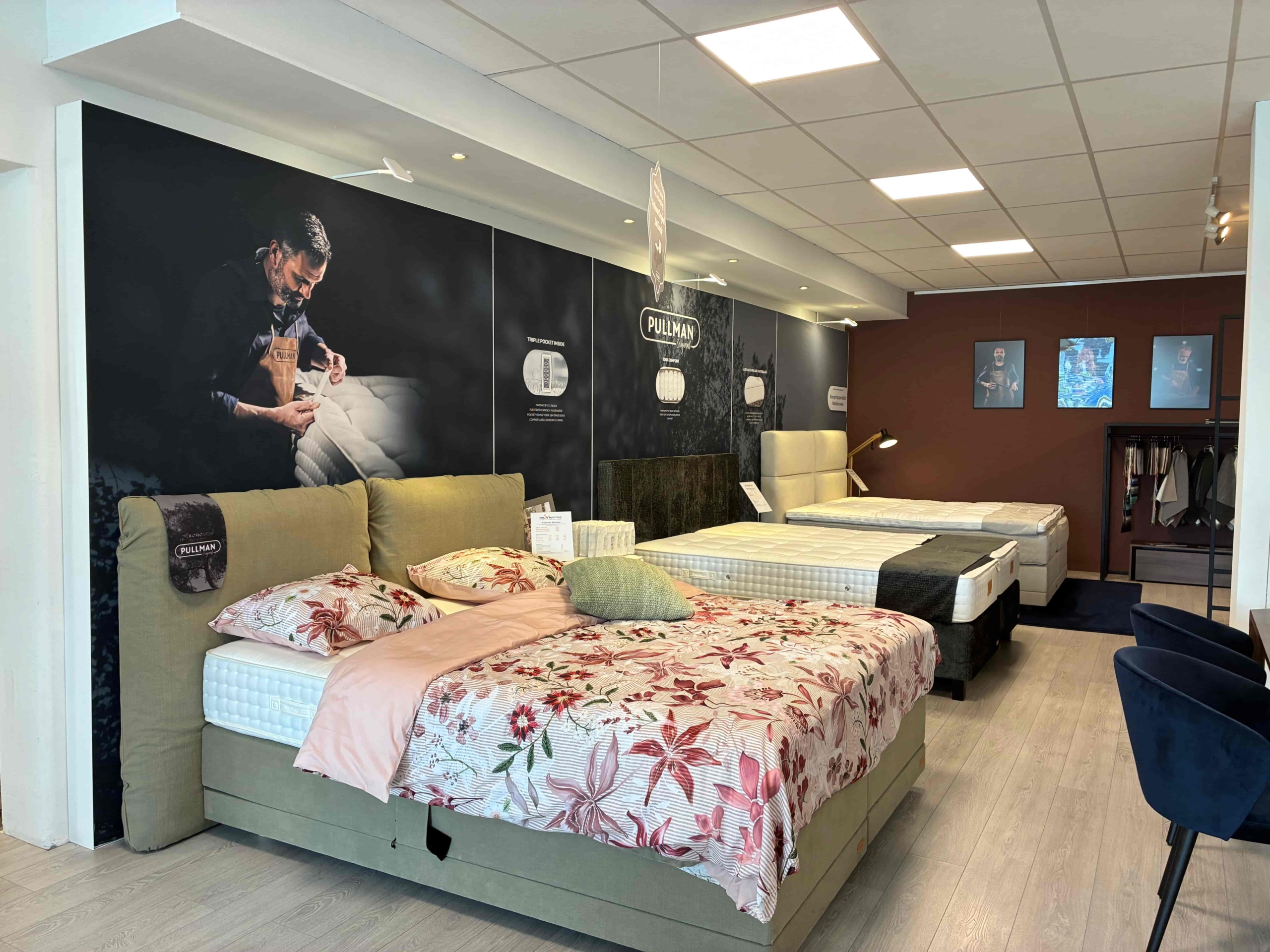 Showroom Boxspringspecialist van der Horst Waddinxveen
