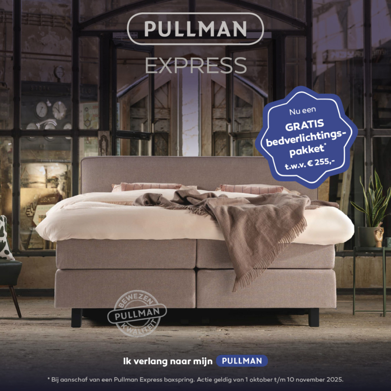 Pullman Express najaarscampagne 2025 gratis bedverlichtingspakket